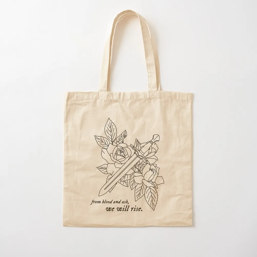 

From Blood and Ash, We Will Rise Tote Bag custom tote the Canvas