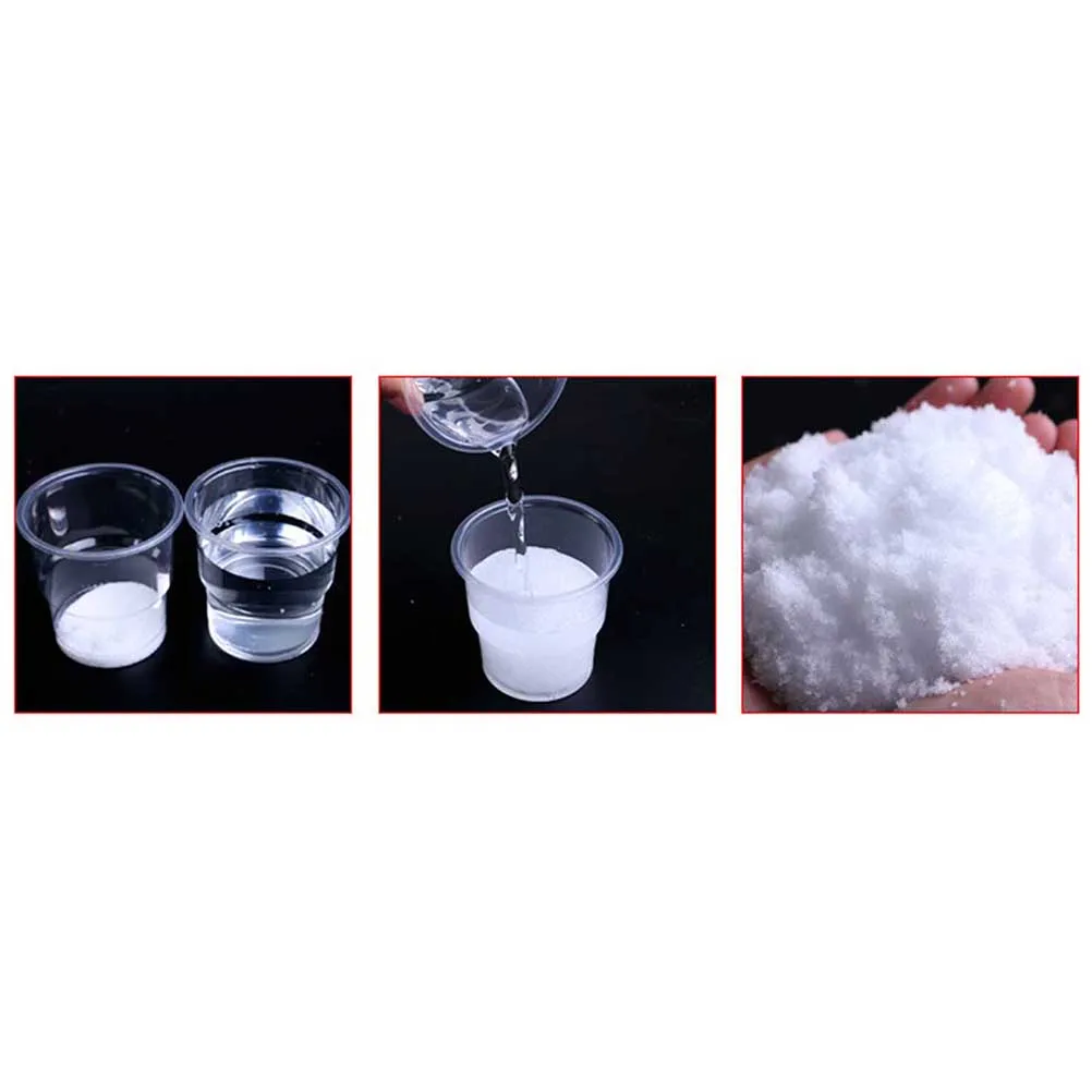 

Instant Powder Fake For Clay Snow Party Christmas Decoration Birthday Powder No Mixing Easy Use