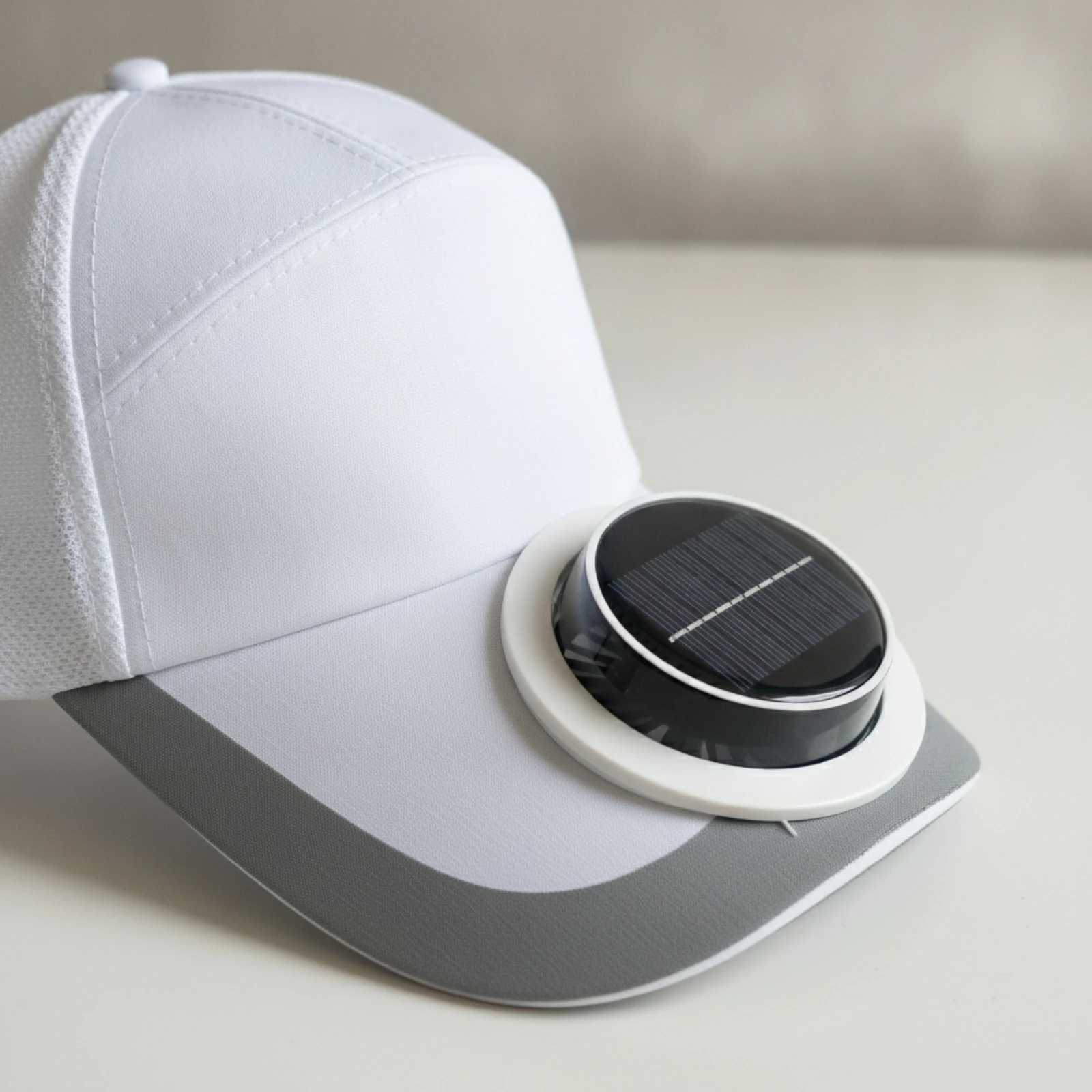Solar Fan Hat Structured Baseball Cap with Fan Solar Powered Visor Breathable Lightweight for Gardeners, Outdoor Sports