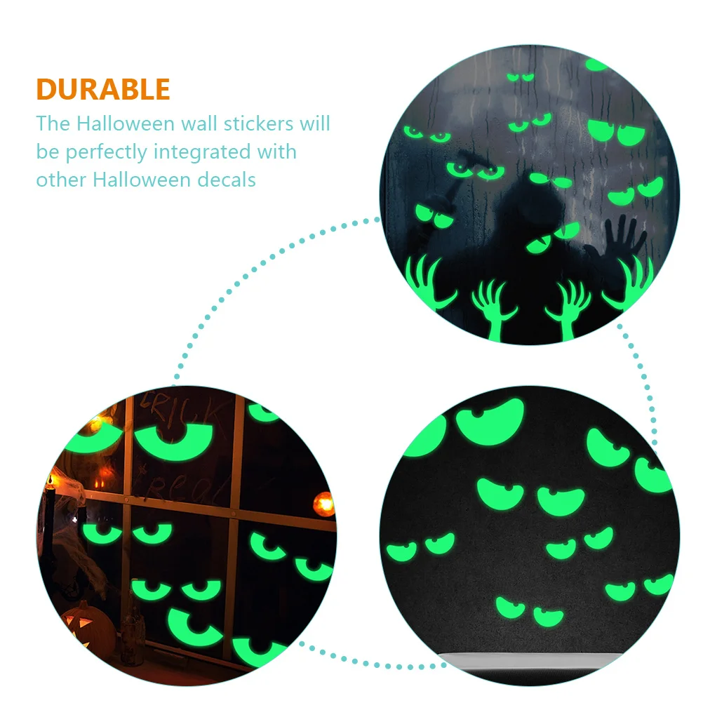 

10 Pairs Luminous Ghost Hand Wall Sticker Decals Halloween Decorations Stickers Applique Pvc Room Party Supplies