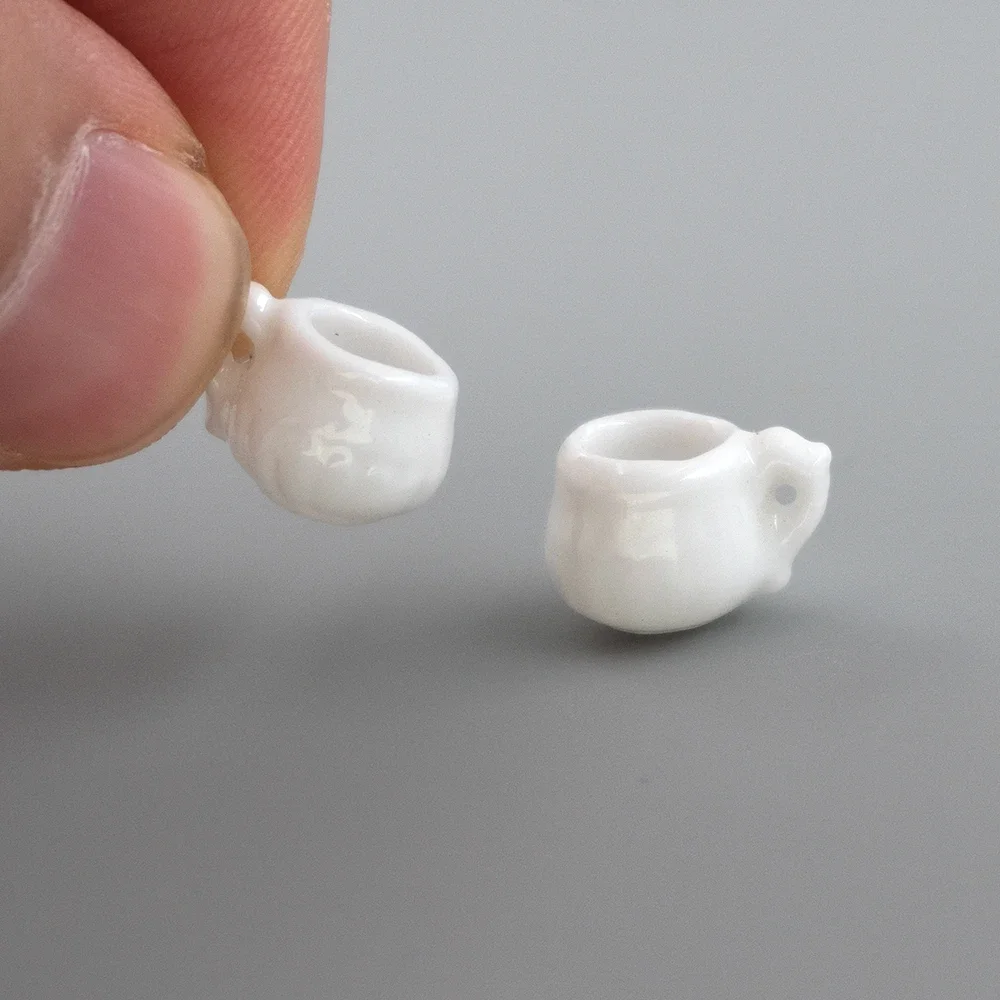 4 個 1/12 ドールハウスミニチュアアクセサリーミニセラミックマグ茶水カップ模型玩具ドールハウス装飾 ob11