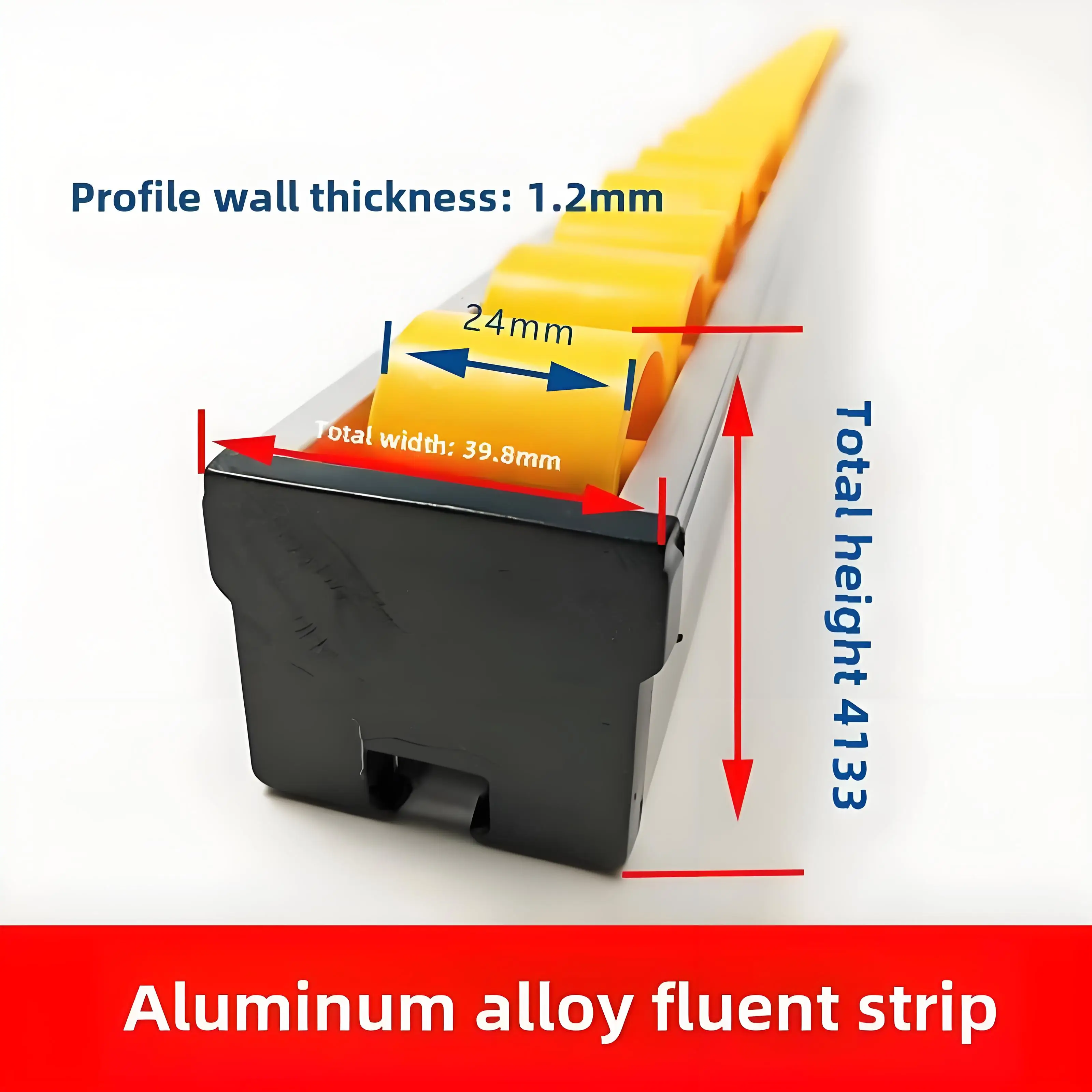 Aluminum Alloy Fluent Strip Slide Rail Roller Push Table Saw Edge Banding Woodworking Machinery Accessories Tools view 5