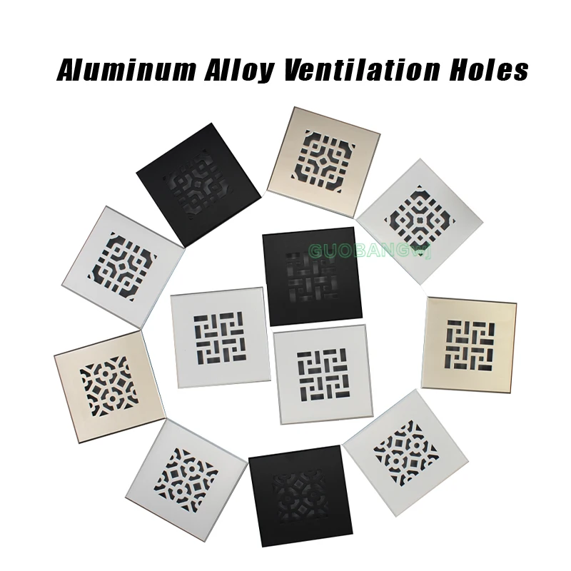 

Square Furniture Vent Grille, Ventilation Mesh for Cabinet Wardrobe Shoe Cabinet, Built-in Fridge Oven Tatami Cooling Grille