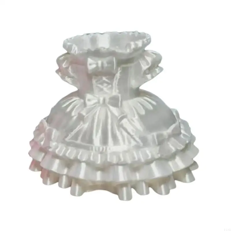 3D Printed Dress Pencil Cup Plastic Desktop Organiser Makeup Brush Stand F19E