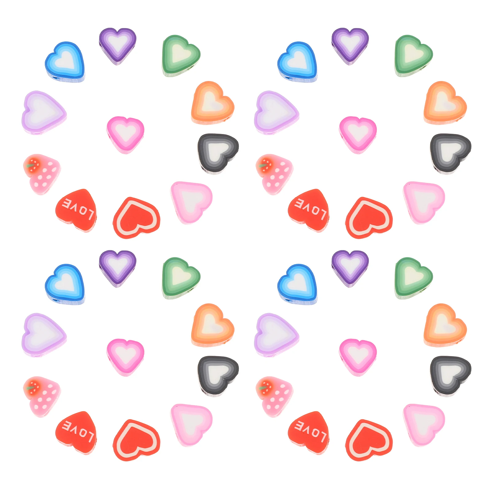 

150pcs Clay Slice Charm DIY Necklace Earrings Craft Jewelry Making Polymer Loose Decor Accessories Jewelry Parts