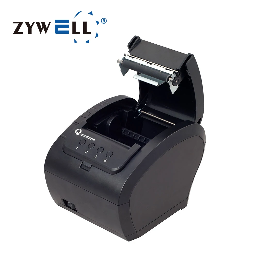 Новинка 2026: Термопринтер чеков ZYWELL ZY307Q для POS-систем, 4 группы, 80 мм