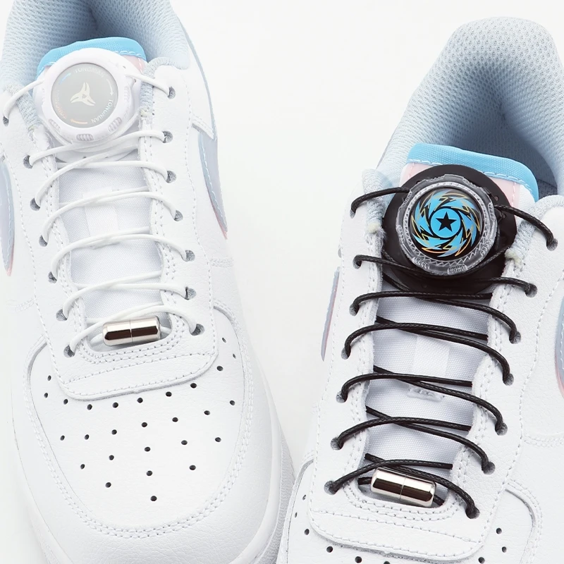Swivel Buckle Shoelaces New upgrade easy installation Automatic Laces Without ties Thick Rope Sneakers Shoelace Shoe Accessories