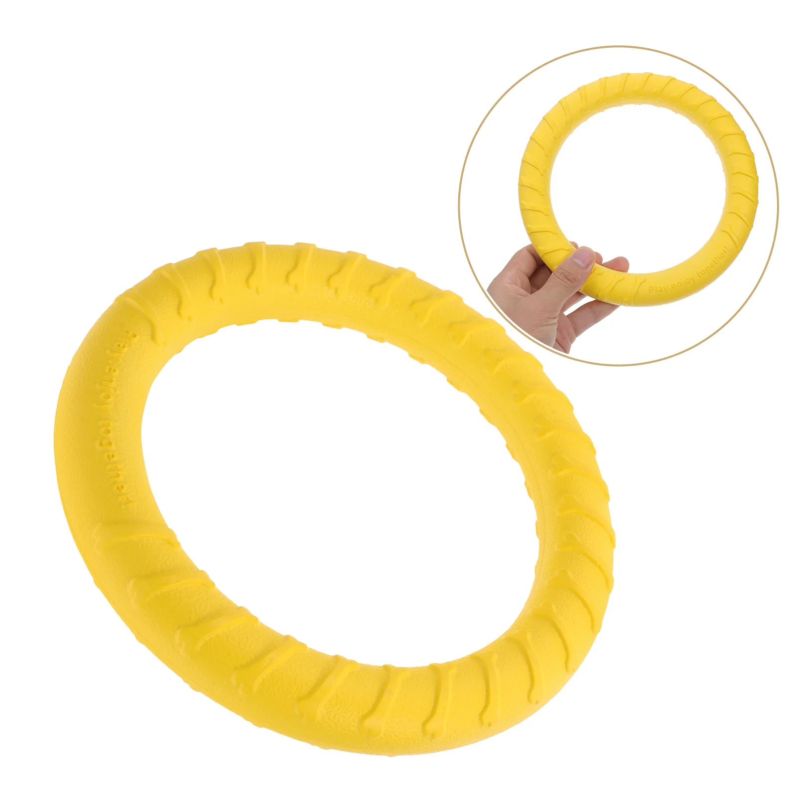 

Ring Dog Chew Toy Funny Dog Plaything Puppy Teething Dog Molar Ring Plastic Circle For Interactive Training Pet Biting Accessory