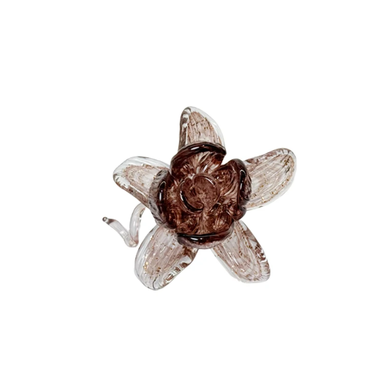 Light luxury glass flower ornament, sales office model room decoration ornament