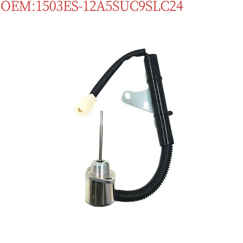 Construction Machinery Parts Suitable for Kubota Flameout Switch Solenoid Stop Valve 1503ES-12A5SUC9SLC24 1503ES12A5SUC9SLC24