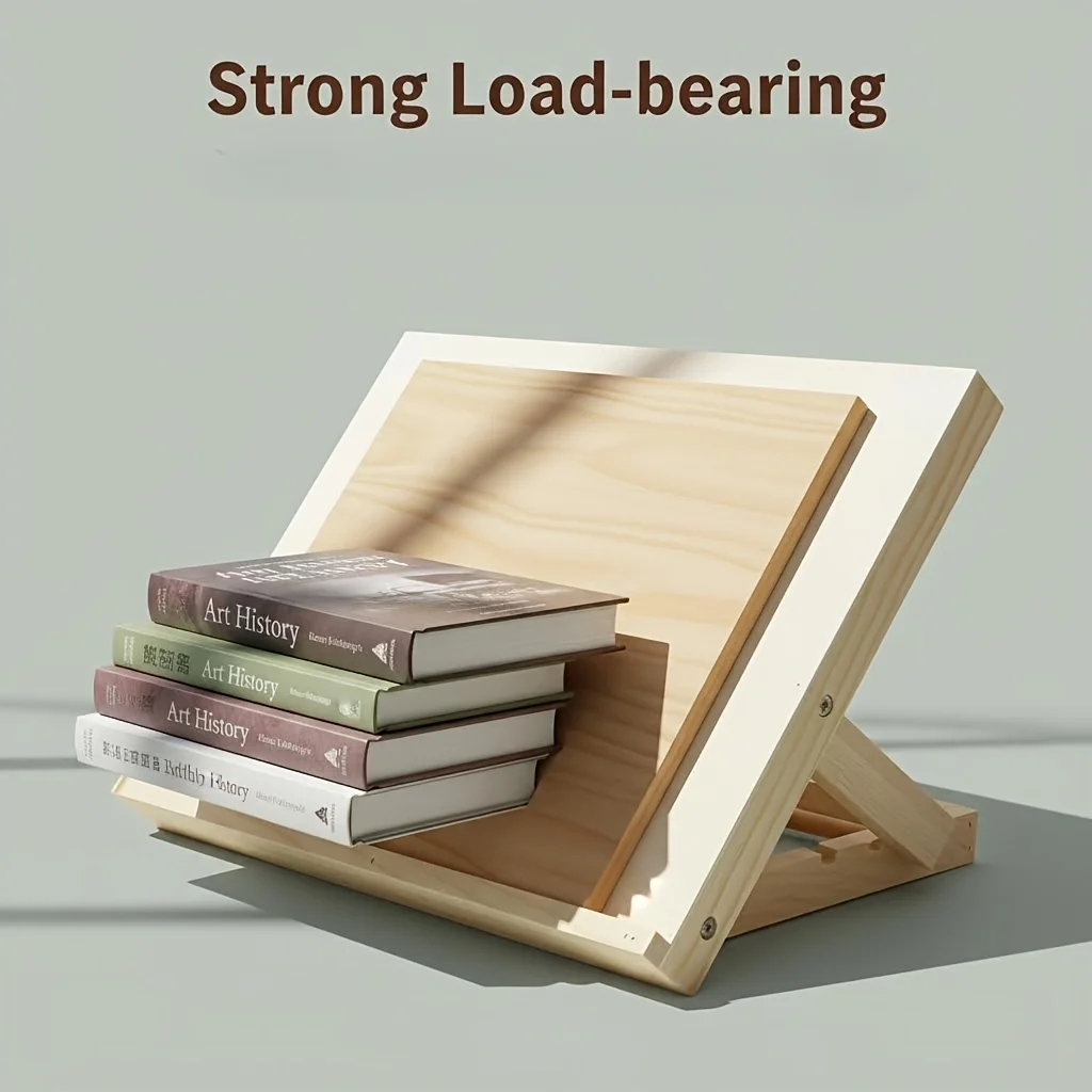 Foldable Desktop Sketching Easel Portable Tilting Board Stand Durable Wood Fiber Art Drawing Accessory