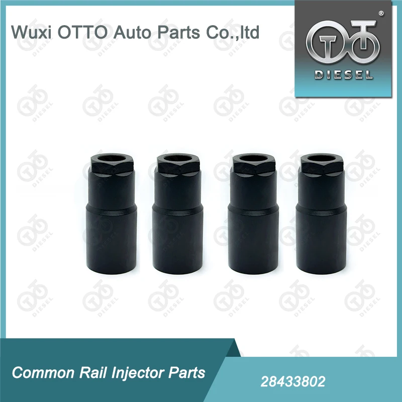 Комплект из 4 гаек для форсунок Common Rail 28433802 для инжекторов 28307309, 28342997, гайка-заглушка для дизельных топливных форсунок