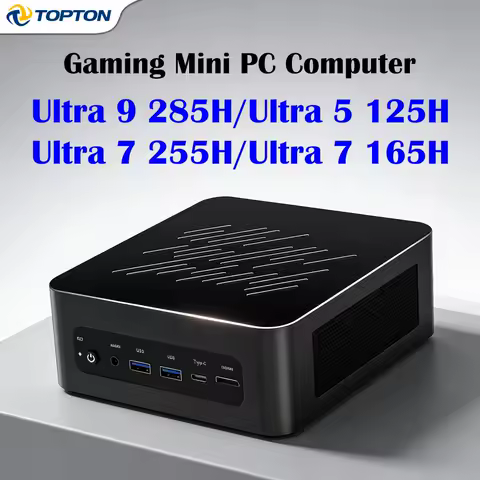 D12 Pro Gaming Mini PC Intel Ultra 9 285H 7 255H 165H 5 125H OCuLink USB4 2x2.5G LAN 2xNVMe Desktop Computer Windows 11 WiFi6E