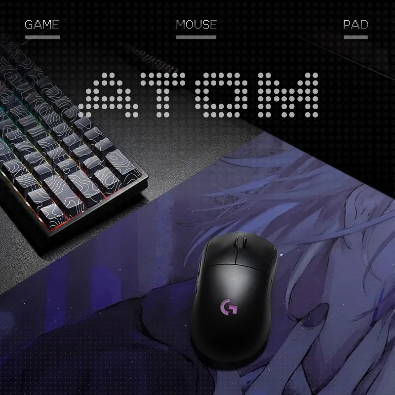 Resin Mouse Pad Anime Large Desk Mat Customizable Upgraded Hard Frosted Resin Coating FPS Desk Pad Mousepad PC Gmer Accessories