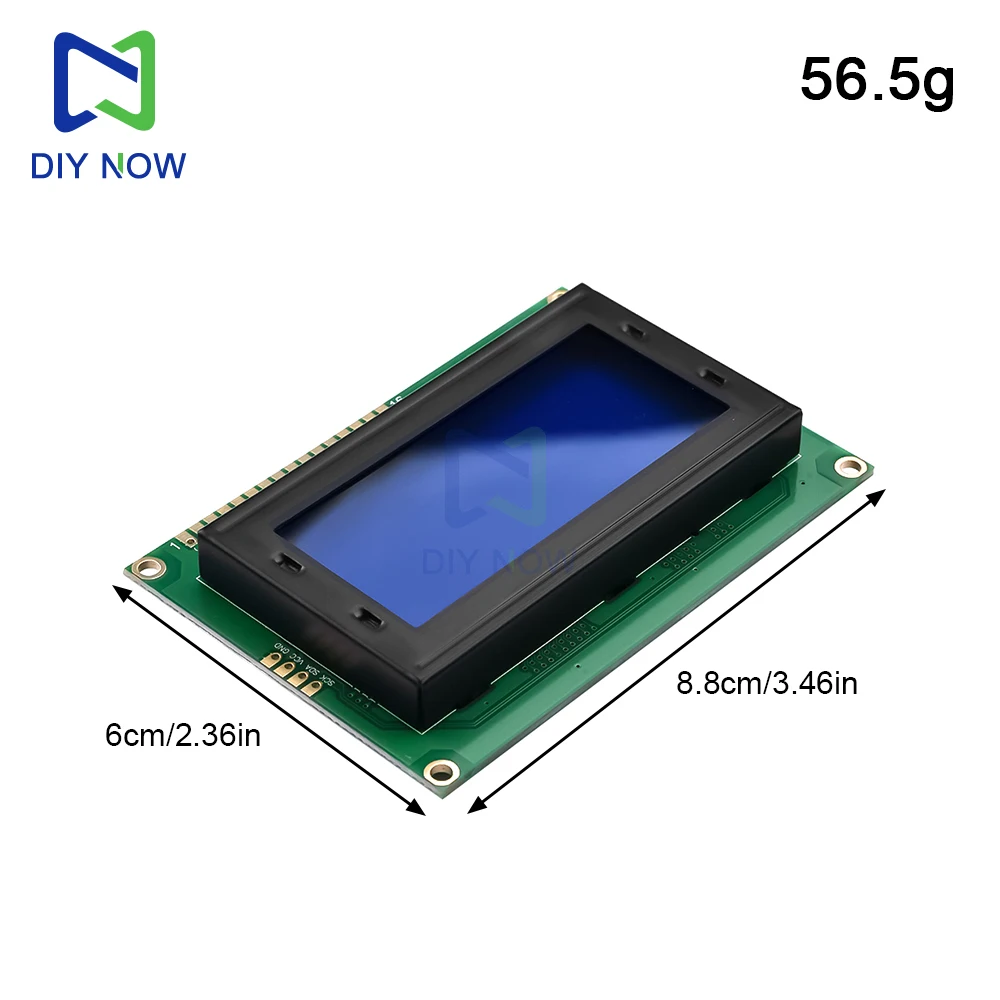 Module d'affichage LCD 1604LCD 5V, écran bleu-vert, contrôleur AIP31066, rétro-éclairage bleu jaune-vert, port parallèle à une rangée