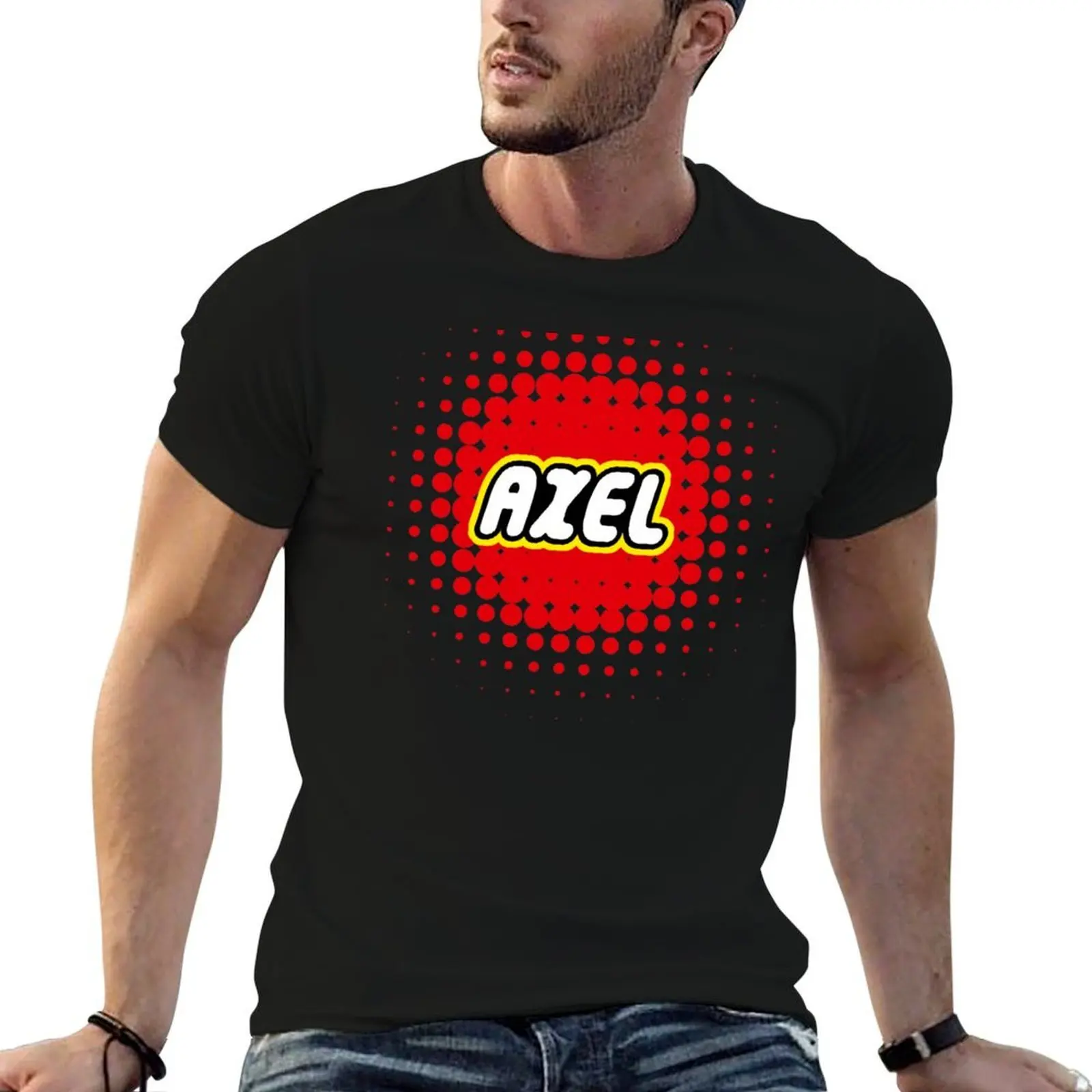 

Axel Trending Bricks personalize T-Shirt t shirts for man graphic tees man t shirts high quality luxury brand T-Shirt
