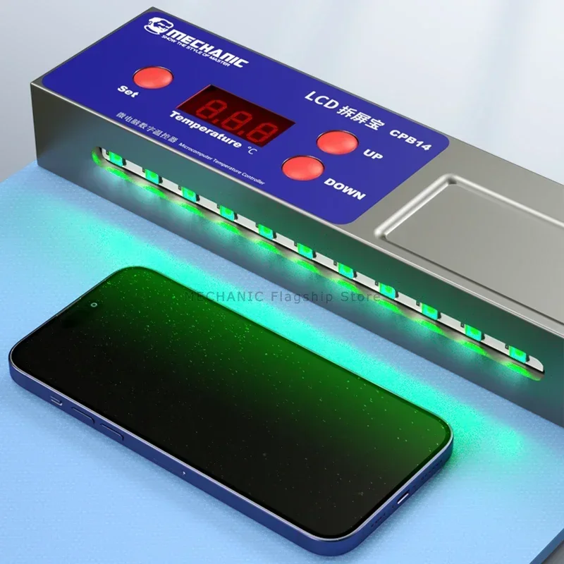 Máquina separadora mecánica CPB14, removedor de pantalla LCD, plataforma de calefacción, almohadilla de silicona de calentamiento rápido, desmontaje LCD del Tesoro