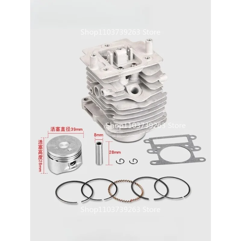 مناسبة ل Zongshen S35 مجموعة اسطوانة جزازة العشب الصغيرة 139-8 تيتان جزازة العشب اسطوانة بطانة المكبس الدائري