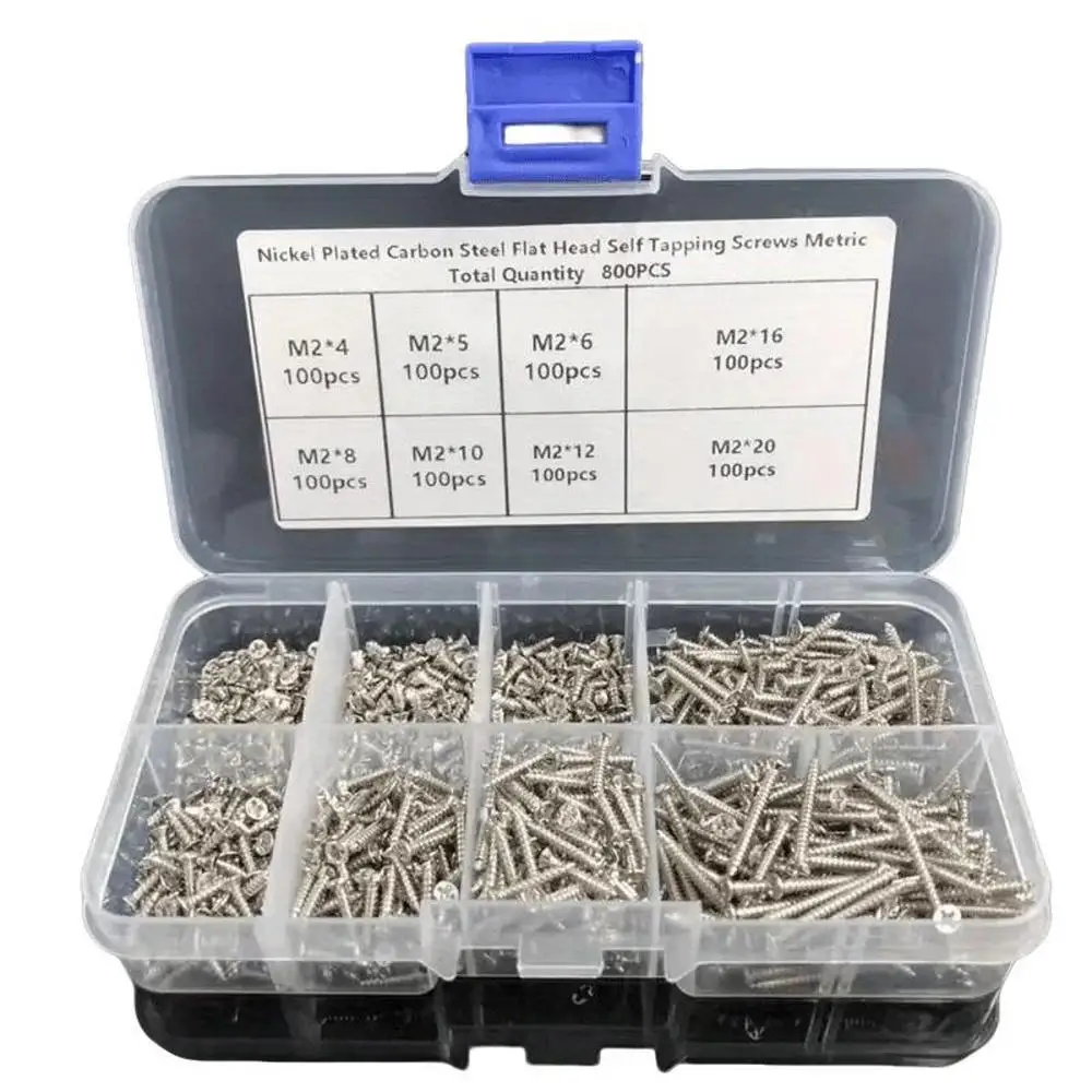 

Stainless Steel Spin Screw Kit VKKM M2, 800 Piezas, La Primera Opción Para Instrumentos De Precisión/conjunto De Modelos.