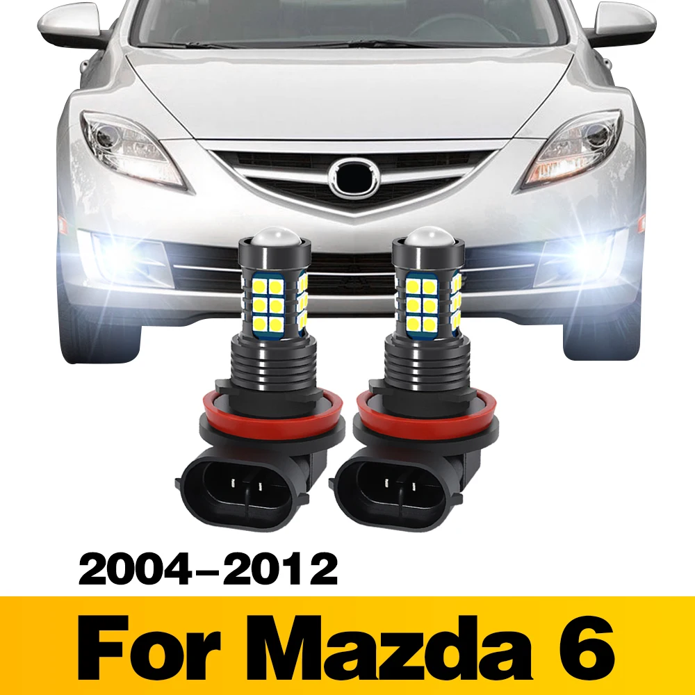 

2Pcs LED Lamp Car Front Fog Light Accessories For MAZDA 6 2004 2005 2006 2007 2008 2009 2010 2011 2012