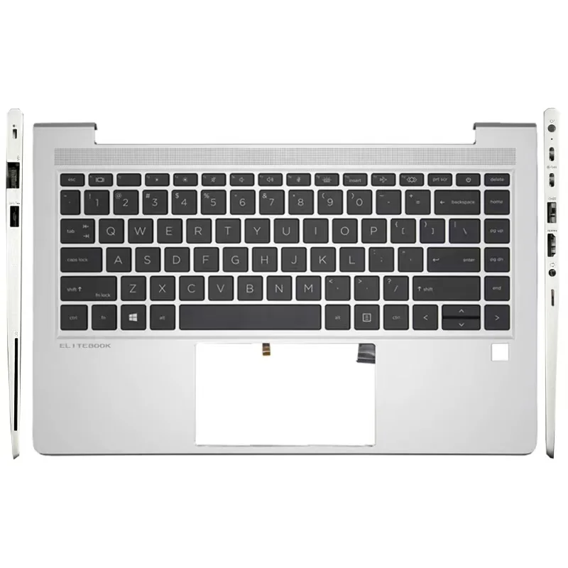 New Genuine Palmrest with US Backlit Keyboard N45428-B31 For HP EliteBook 640 G10 Silver Color