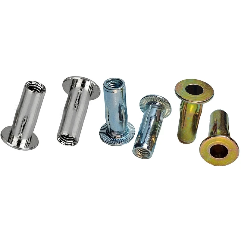 M4 M5 M6 M8 304 Stainless Steel Petal Rivets Bolt Cap Slotted Pull Rivet Nut Color Zinc Plating Car License Plate Fixed Screw