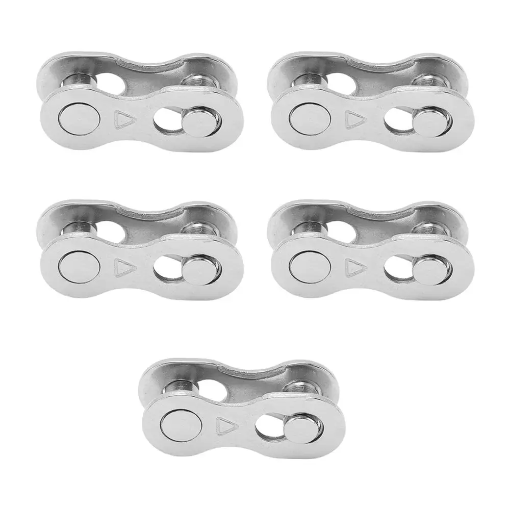 

5 Pairs 6/7/8 Speed Chain Link Steel Quick Bike Links Missing Link Bicycle Quick Release Chain Master Link Magic Joint Connector