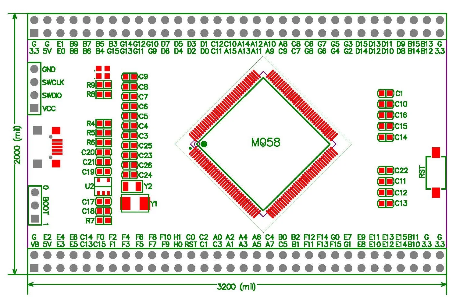 Placa de desenvolvimento stm32l476zgt6, nova placa central de sistema de microcomputador de chip único de alta capacidade 476, placa de baixa potência