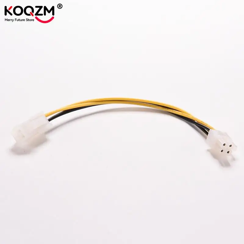2pcs 8" Inch ATX 4 Pin Male To Female PC CPU Power Cable 20cm 4Pin Mainboard Power Supply Extension Cord Connector Adapter