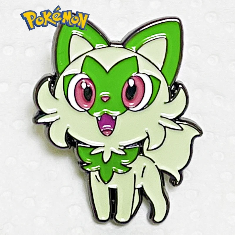 

New Pokemon Series Meow Cartoon Cute Brooch Anime Character Metal Badge Peripheral Children Backpack Decoration Accessories