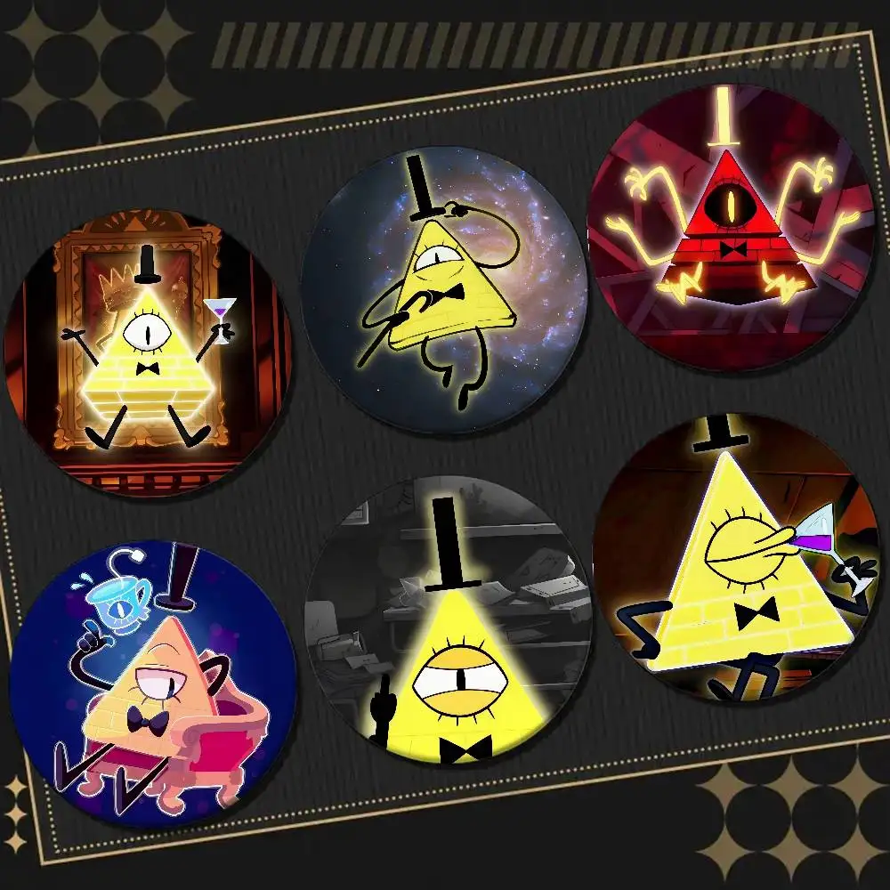 G-Gravity Falls Bill C-Cipher Fotoabzeichen, Anstecknadeln, Anstecknadeln, Hutnadeln, Broschen, Geschenke, Dekor, Rucksäcke