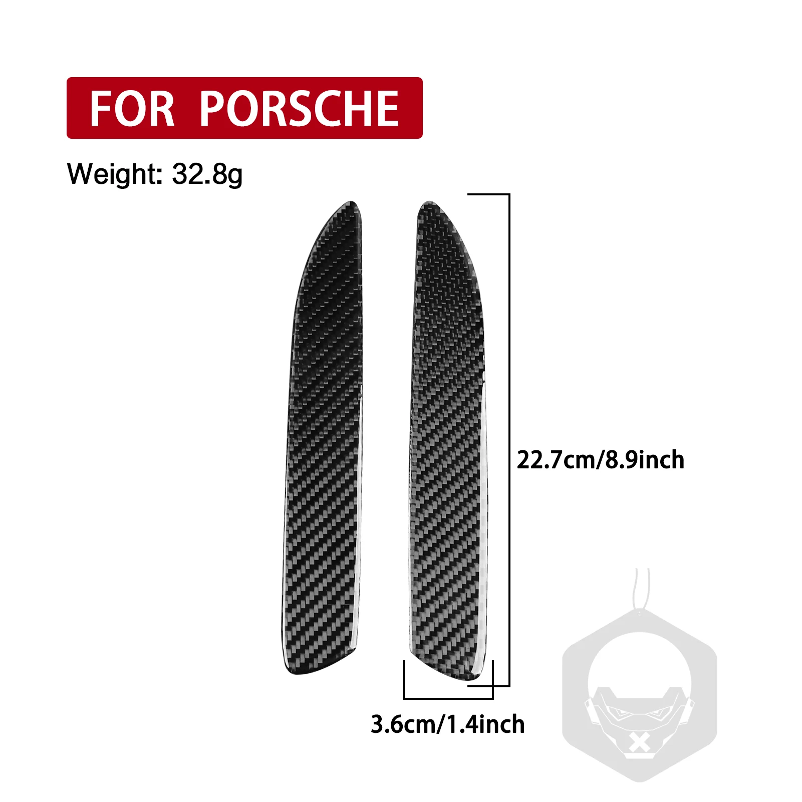 YYG For Porsche 911 992 2019—2023 Carbon Fiber Outer Door Handle Panel Car Interior Accessories Cover Trim Sticker Modification