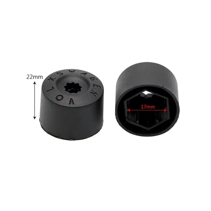 Car Wheel Cover Hub Nut Cover for Volkswagen Exterior Car Tire Screw Protection Accessories Tire Screw Wheel Nut Cover