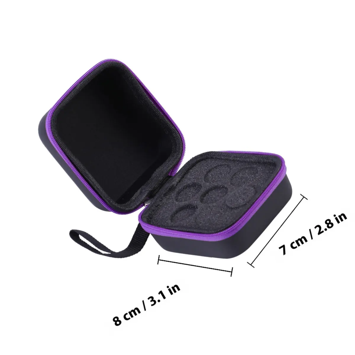 1Pcs 7-Compartment 5Ml Essential Oils Protection Case Sturdy Zipper Water Resistant Eva Travel Storage Bag Aromatherapy
