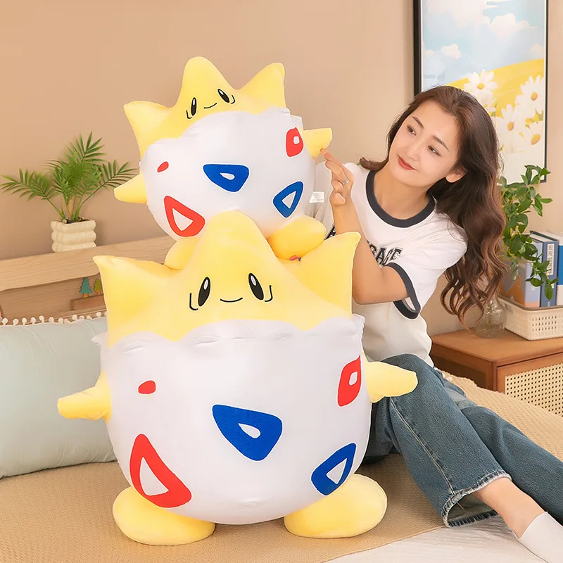 

MINISO Pokemon Togepi Big Size Plush Toy Cute Soft Kawaii Anime Cartoon Stuffed Dolls Figure Toy for Kids Birthday Gift