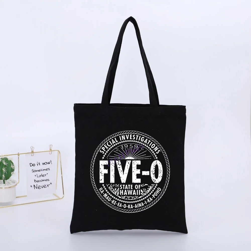 Typography Print Canvas Tote Bag, Vintage Style for Daily Shopping and Casual Outings