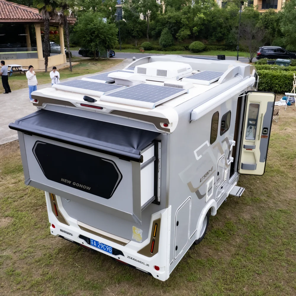 Soleflex Modular Full Box Sliding Sunshade Kit With Sliding Roof , Suitable For 5-wheel Travel Trailer RVs Rv Awning Electric