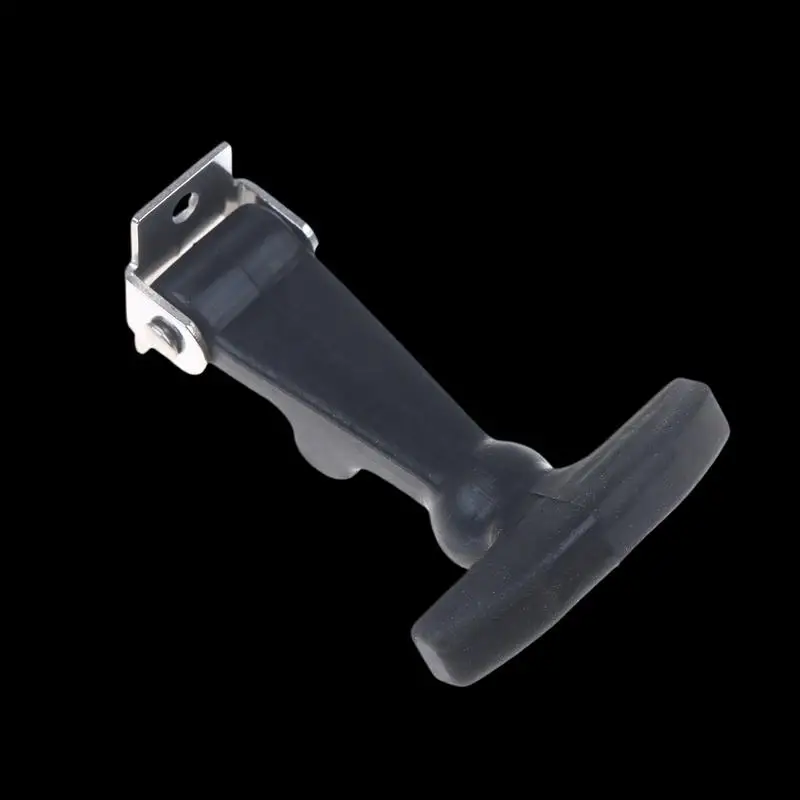 Rubber Hood Catch With Bracket Elastic Stainless Steel Rubber Hood Catch Flexible T-shaped Drawer Latch For Coolers Boats