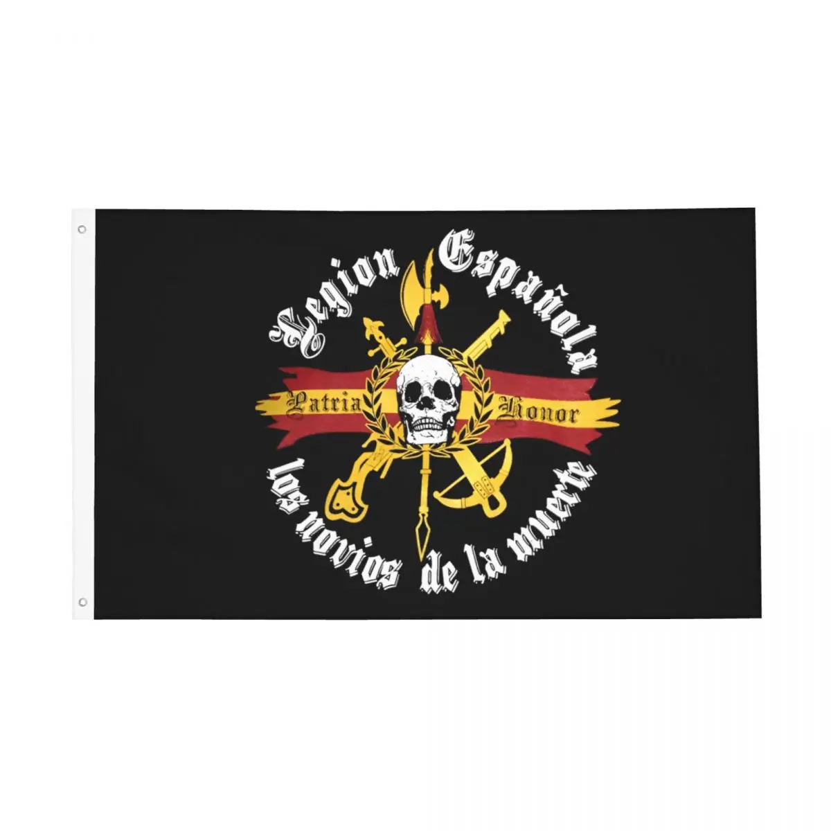 Spanish Legion 2050 Flag Double Sided Indoor Outdoor Banner All Weather Hanging Decoration 90x150cm