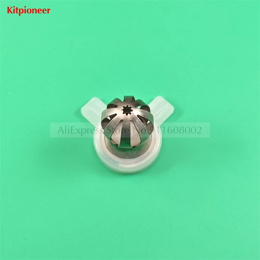 One Piece Flower Petals Shaped Ice Cream Modeling Cap Stainless Steel Nozzle Lid Spare Part Soft Ice Cream Machines Fitting 29mm