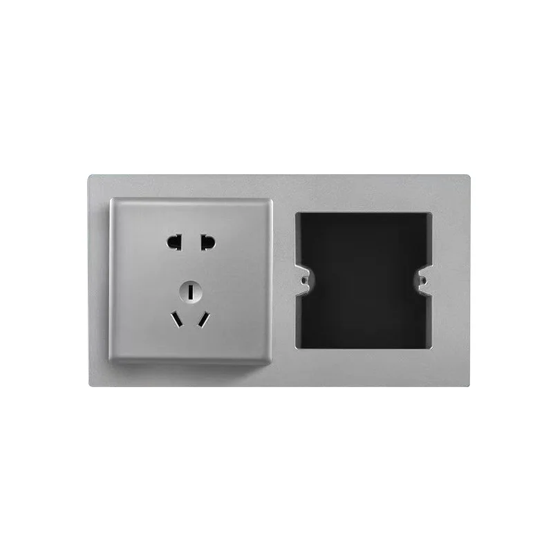 Type 86 switch socket decorative cover panel, bottom box hole, ugly cover, enlarged shielding, junction box