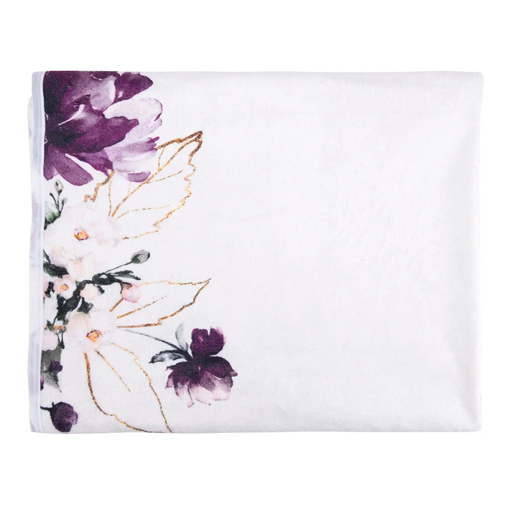 بطانية أطفال من الفلانيل لتتبع النمو الشهري، بطانية خلفية ناعمة ومريحة، دعامة تصوير لحديثي الولادة #6