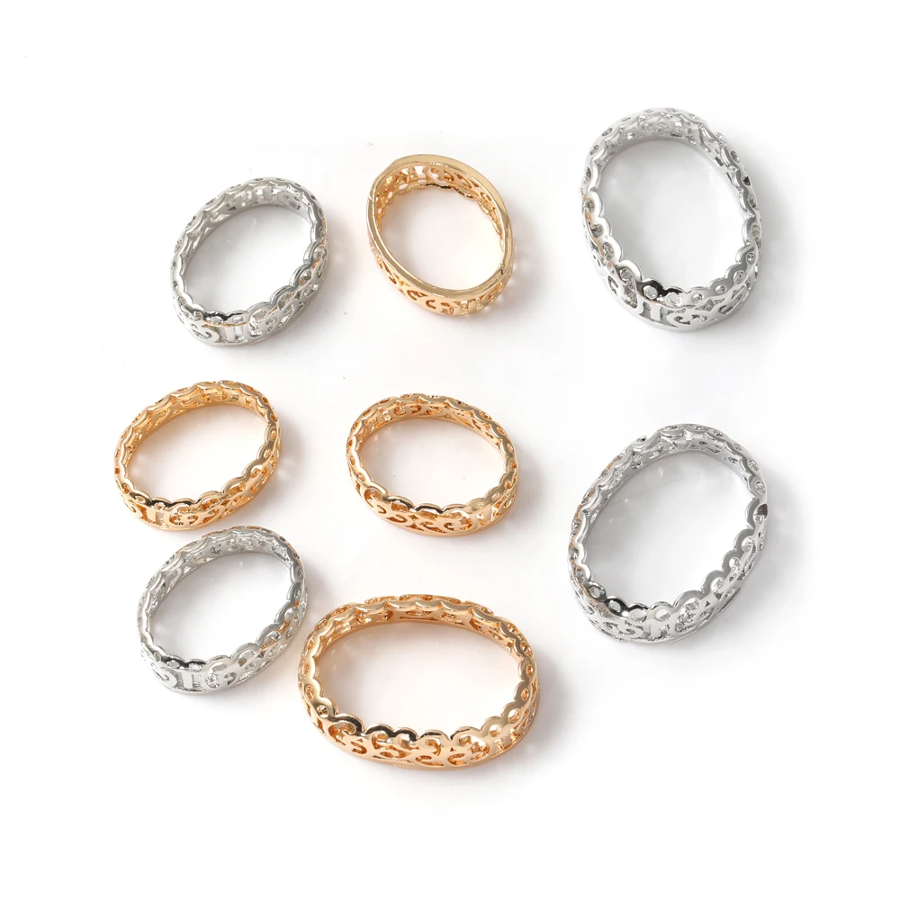 10x14mm Thicken Copper Material Sewing Claws Oval Rhinestone Container Hollow Out Golden Color Claws Fancy Stones Base