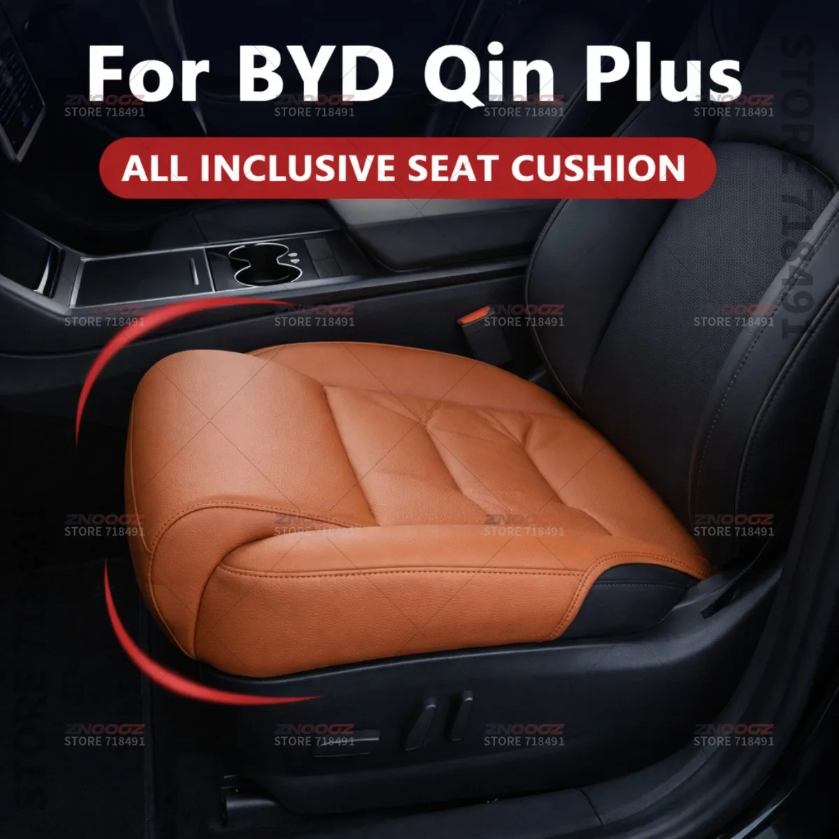 

For BYD Qin Plus Car Seat Leg Support Extension Seat Cover Memory Foam Extender Cushion Interior Accessories