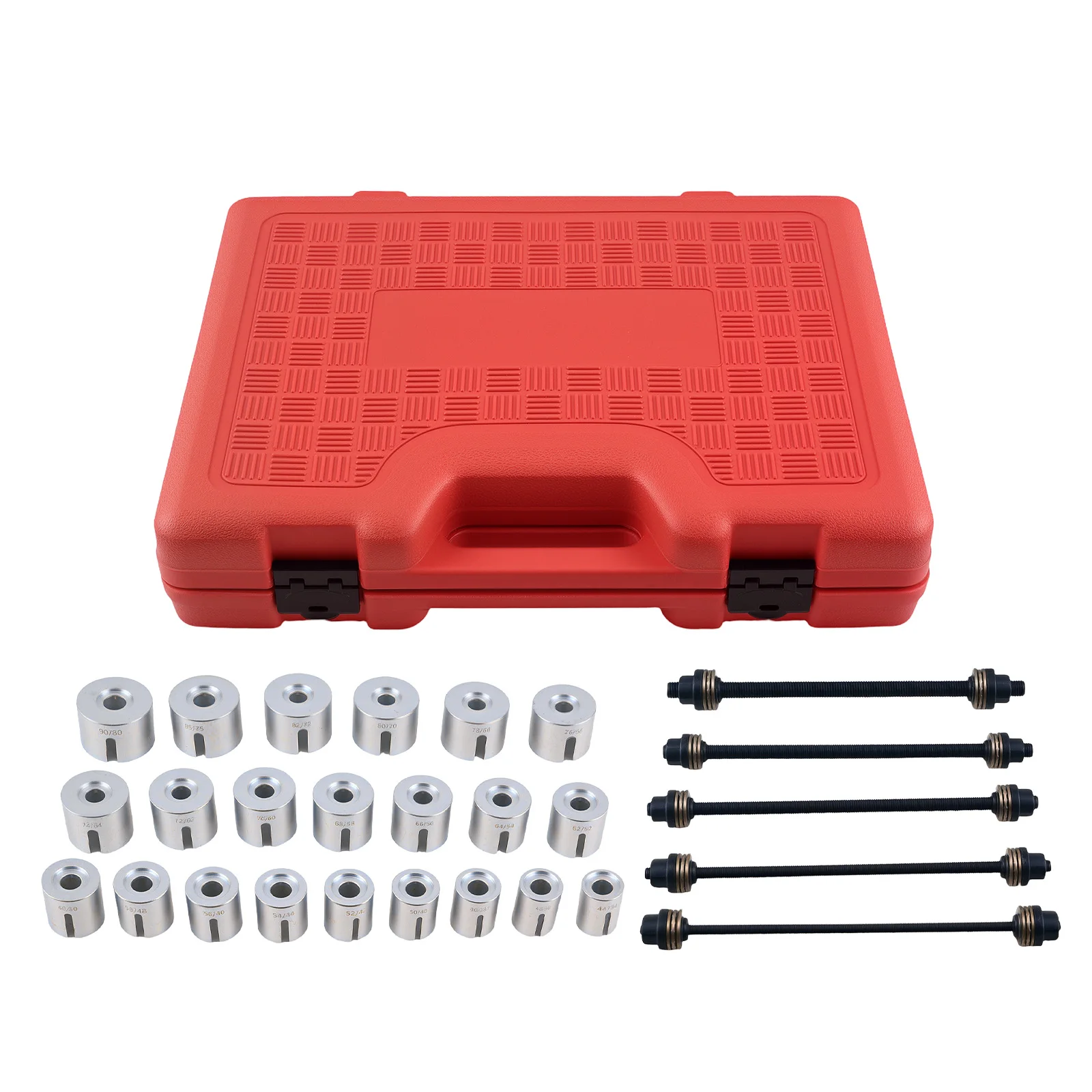

Bearing Press Tool Set 22PCS for Auto Workshop 34-80mm Bush Kit M10-M18