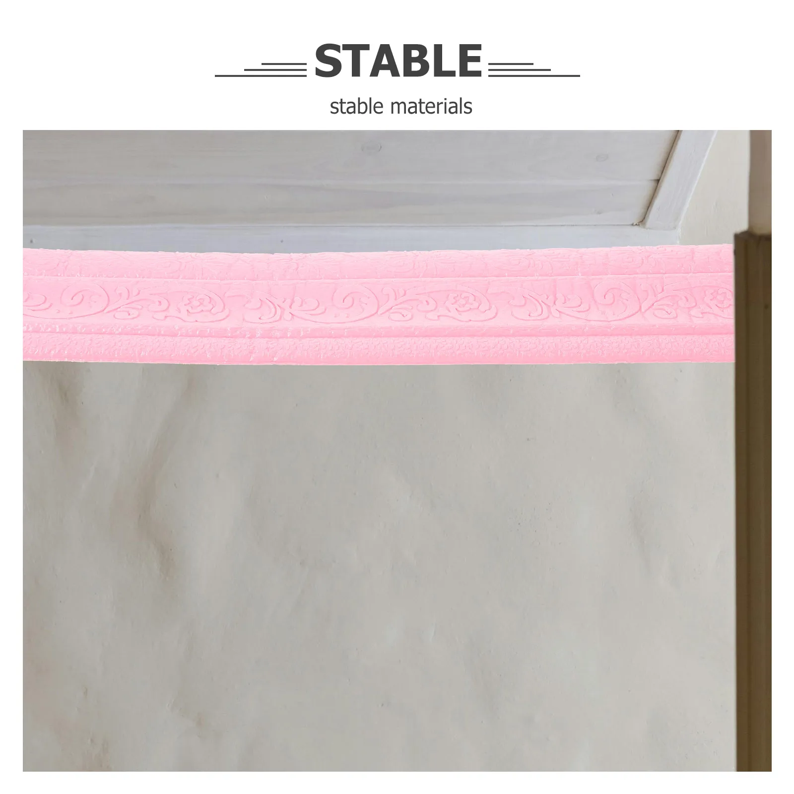 

2.35m Self Adhesive 3D Foam Ceiling Edge Trim Durable Easy Install Wall Corner Molding Molding Trim Wall Borders Peel and Stick