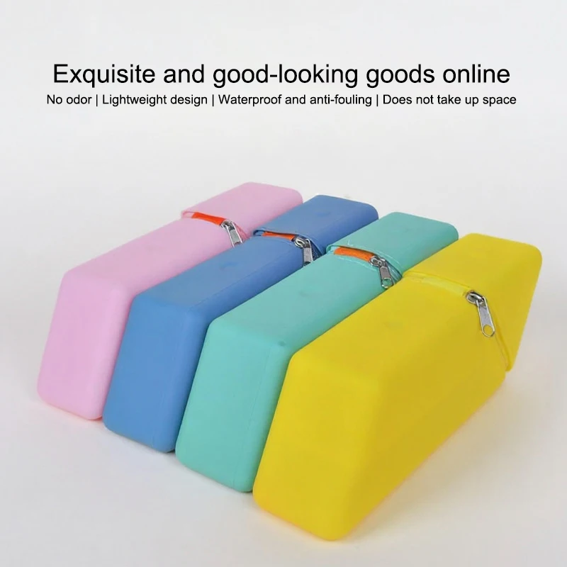 Stylish Silicone Pen Holder Foldable Desktop Organizer For Office Study Multi-Purpose Stationery Cup Perfect Gift For Students
