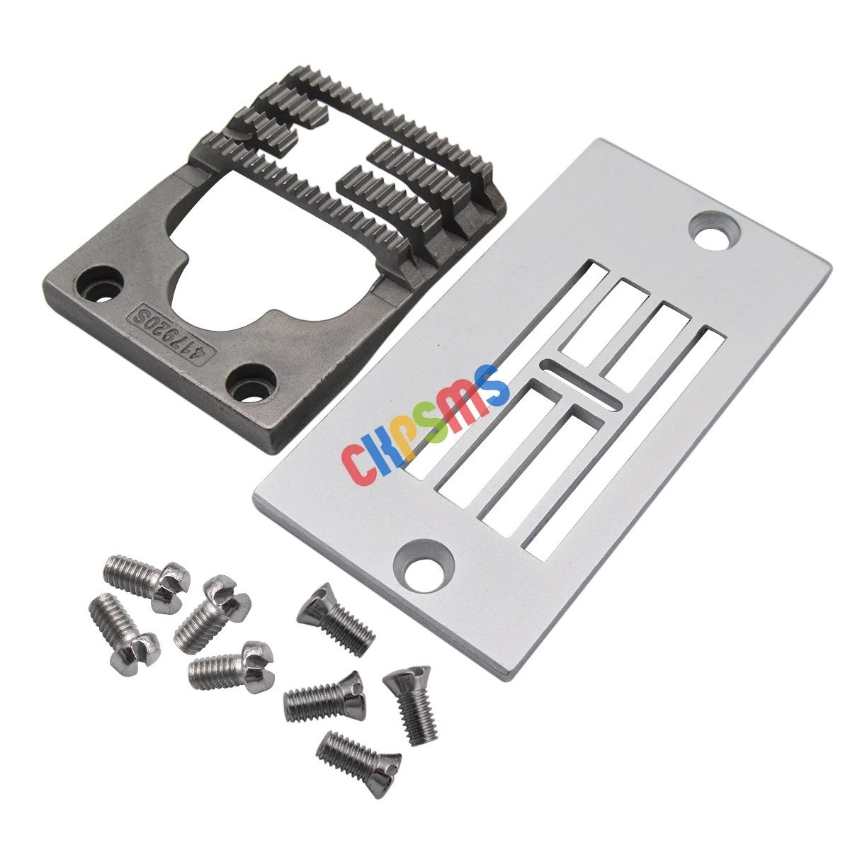 1 SET Needle Plate & Feed Dog & Screw # #282188+417920 FIT FOR SINGER 107W 457G 457U Zig-Zag Sewing Machine