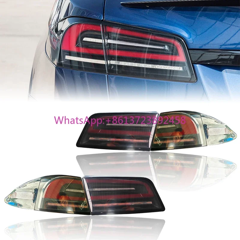 

For New Smoked LED Tail Lights for Tesla Model S