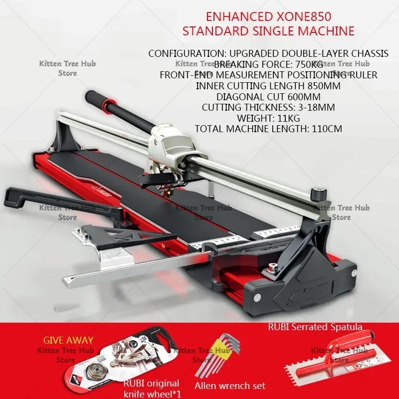 NewXone1000/Xone1200 Ceramic Tile Cutter Reinforced Manual Ceramic Tile And Floor Tile Push-Pull Knife High-Precision Knife